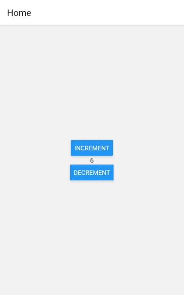 Simple counter app in React Native
